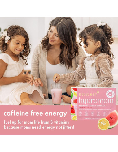 Mezcla Electrolítica Hydromom Boobie Sandía Yuzu 10 Paquetes