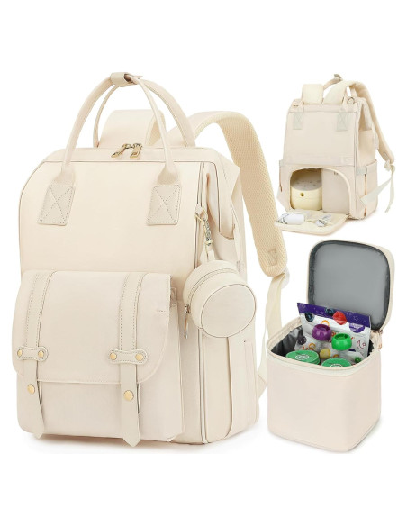 Mochila para Extractor de Leche ROSEGIN con Enfriador y 15 Bolsillos Mochila para Extractor de Leche ROSEGIN con Enfriador y 15 Bolsillos