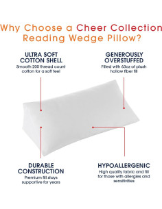 Funda de Almohada Wedge Cheer Collection Microfibra Blanca 2