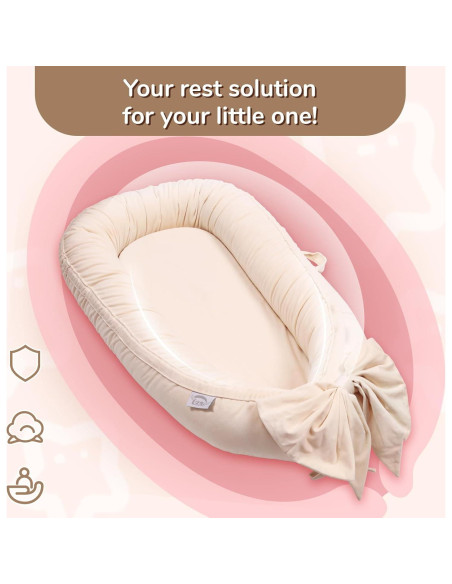 Cubierta de Lounger para Bebé EAQ - Terciopelo Suave y Transpirable Cubierta de Lounger para Bebé EAQ - Terciopelo Suave y Transpirable