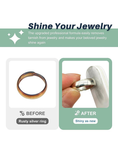 Palitos de Pulido Plateados CATIFLIN 20pcs 9cm para Joyas