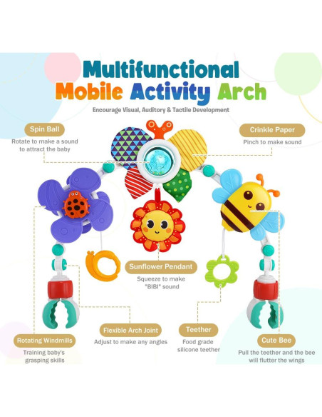 Arco de Juguete Ajustable SINOMARS para Cochecito de Bebé