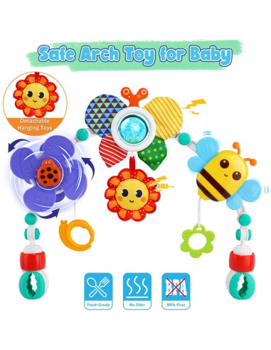 Arco de Juguete Ajustable SINOMARS para Cochecito de Bebé