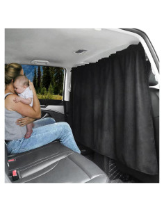 Cortina de Privacidad MEEWOO para Auto - Suede Opaca Pequeña