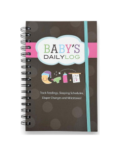 Registro Diario del Bebé Kahootie Co - 120 Páginas, Marrón