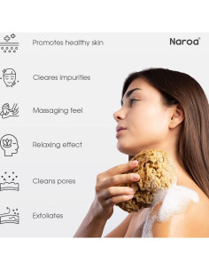 Esponja de Ducha Natural Naroa Grande Exfoliante Sin Plástico 2