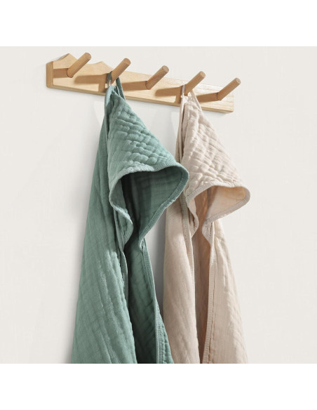 Toallas con Capucha FAVERDIIY 89x89 cm 100% Algodón Muselina 2 Pzas