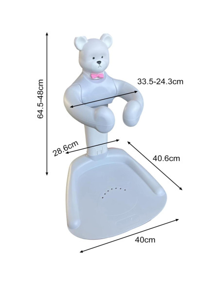 Soporte de Ducha para Bebés HOVTOIL Ajustable Rosa 8-36 Meses