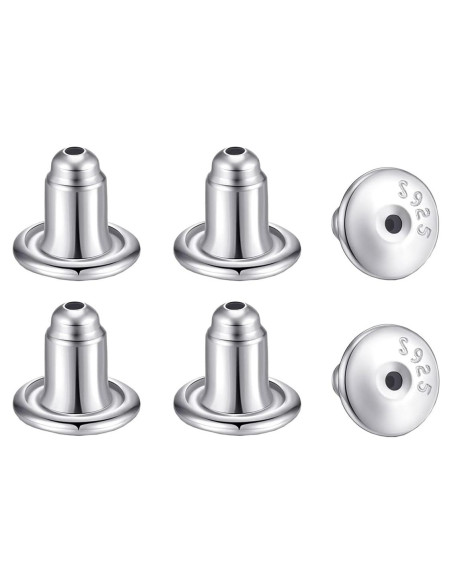 3 Pares de Respaldos de Aretes de Plata Esterlina Wanderbey