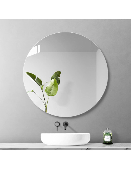 Espejo Acrílico Redondo 25 cm A Prueba de Roturas - NPF