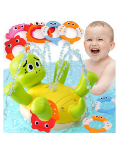 Juguetes de baño MUONE Tortuga Rociadora para Bebés 1-3 Años