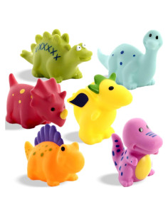 Juguetes de Baño Sin Agujero XY-WQ Dinosaurios 6 Piezas