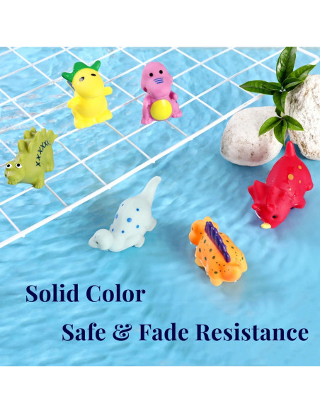 Juguetes de Baño Sin Agujero XY-WQ Dinosaurios 6 Piezas