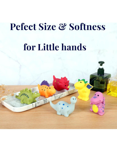 Juguetes de Baño Sin Agujero XY-WQ Dinosaurios 6 Piezas