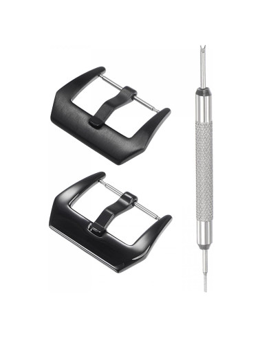 Conjunto Hebillas de Reloj uxcell Acero Inoxidable 24mm PVD