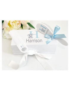 Juego de Cepillo y Peine Personalizado Elefante para Niños