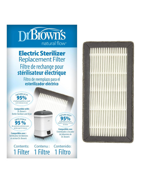 Filtro HEPA de Reemplazo Dr. Brown para Esterilizador 20x9 cm