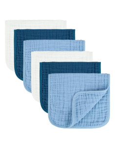 Paño de Eructo para Bebé Migiol 100% Algodón Muselina 6 Pzas