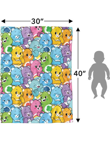 Manta de Bebé LOGOVISION Care Bears 76x102 cm Unisex