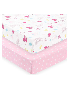 Sábanas Ajustables para Cuna PHF - 2 Piezas 71x132cm Castillo