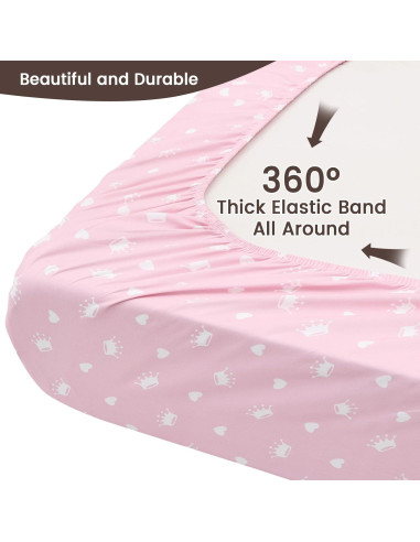 Sábanas Ajustables para Cuna PHF - 2 Piezas 71x132cm Castillo