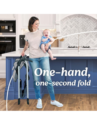 Silla Alta Graco Slim Snacker Plegado Rápido 6.4kg Batidor