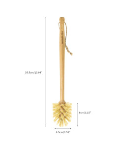 Cepillo de Botellas GREENTH PRO de Bambú con Cerdas de Sisal 2