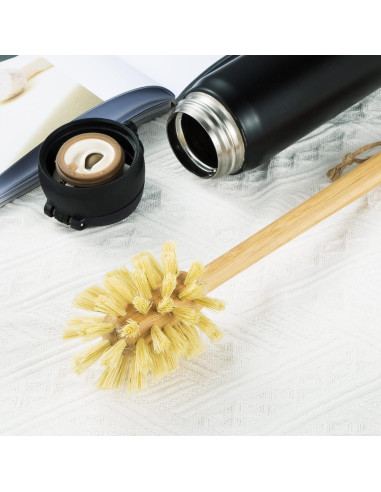 Cepillo de Botellas GREENTH PRO de Bambú con Cerdas de Sisal