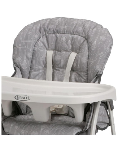 Silla Alta Graco Slim Snacker Plegado Rápido 6.4kg Batidor