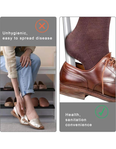 Calzadores BOOMIBOO 42 cm y 19 cm Acero Inoxidable Prácticos