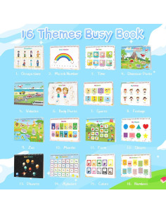 Libro Ocupado Montessori ROATEE para Niños 1-3 Años 2