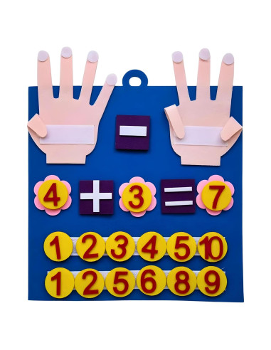 Juguete Montessori de Matemáticas Fieltro 3+ MonkeyMan