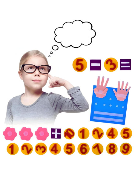 Juguete Montessori de Matemáticas Fieltro 3+ MonkeyMan