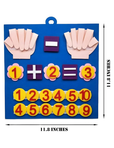 Juguete Montessori de Matemáticas Fieltro 3+ MonkeyMan