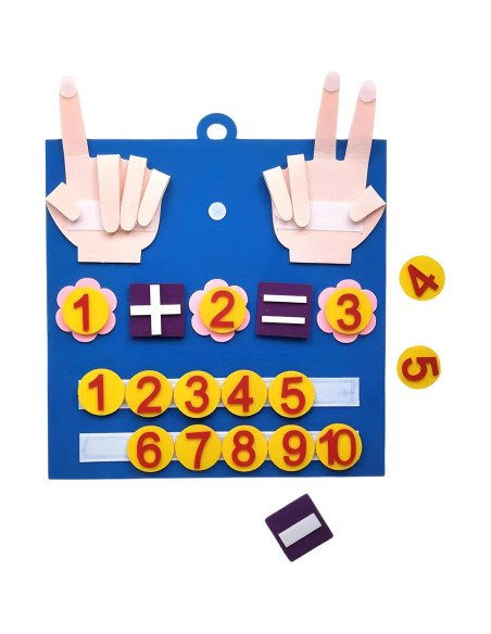 Juguete Montessori de Matemáticas Fieltro 3+ MonkeyMan