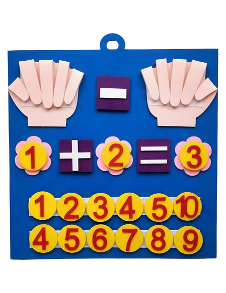 Juguete Montessori de Matemáticas Fieltro 3+ MonkeyMan