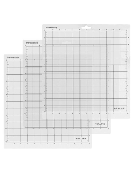 Mat de Corte Adhesivo REALIKE 12x12 para Cricut - 3 Unidades