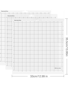Mat de Corte Adhesivo REALIKE 12x12 para Cricut - 3 Unidades 2