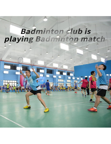 Conjunto de 2 Raquetas de Bádminton TENGAOSI B-7800 Fibra Carbono