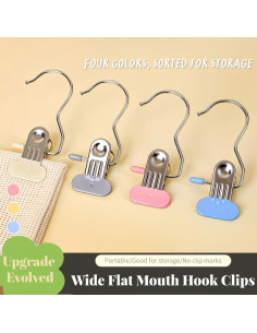 24 Clips Colgantes para Ropa PAIGECODY Rosa Metal Alta Resistencia 2