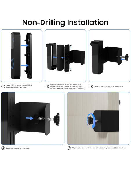 Soporte de Seguridad Anti-Robo para Timbre Blink - Negro