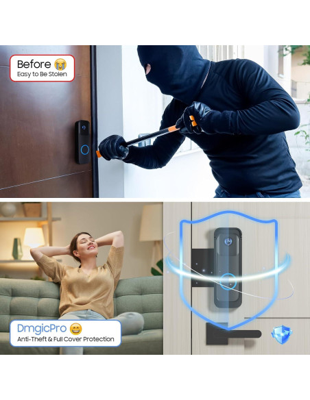 Soporte de Seguridad Anti-Robo para Timbre Blink - Negro