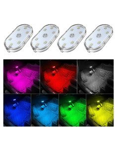 Luces LED Táctiles Zosppei 4 PCS 7 Colores Recargables USB