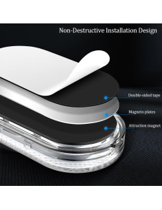 Luces LED Táctiles Zosppei 4 PCS 7 Colores Recargables USB 2