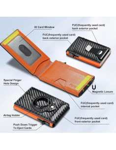 Cartera Furid Airtag para Hombres - Delgada y Minimalista 2