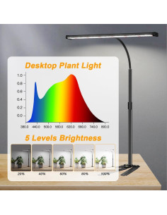 Lámpara de Crecimiento LED TSJZZ 6000K 108 LEDs Ajustable 2