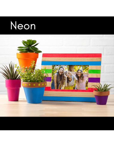 Set de Pintura Acrílica Neon FolkArt 8 Colores 60 ml