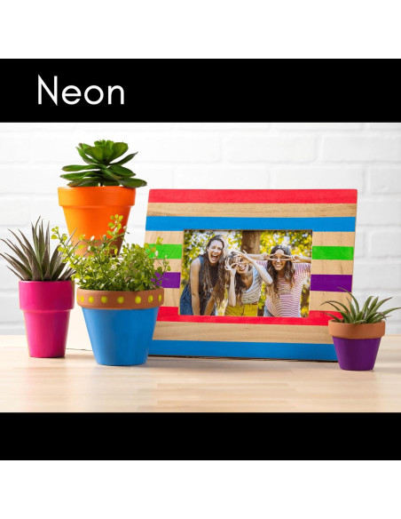 Set de Pintura Acrílica Neon FolkArt 8 Colores 60 ml Set de Pintura Acrílica Neon FolkArt 8 Colores 60 ml