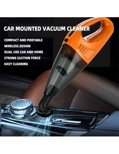 Aspiradora de Mano Genérica 12V con Accesorios - 0.5 kg