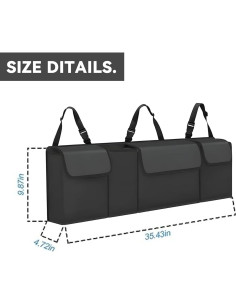 Organizador de Maletero de Coche Honibaoto Rosa Impermeable 2